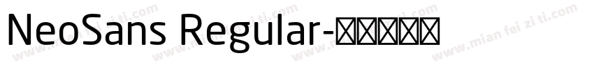 NeoSans Regular字体转换